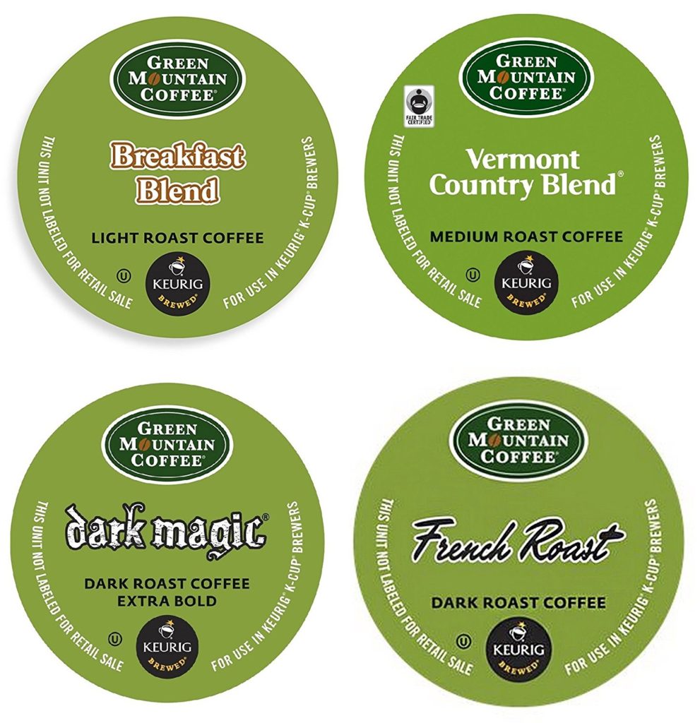 Green Mountain Regular K-Cup Sampler - 22 Count - Hanson Beverage Service